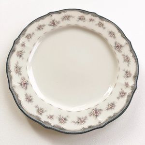 Noritake Traviata Floral Blue Grey Salad Plate